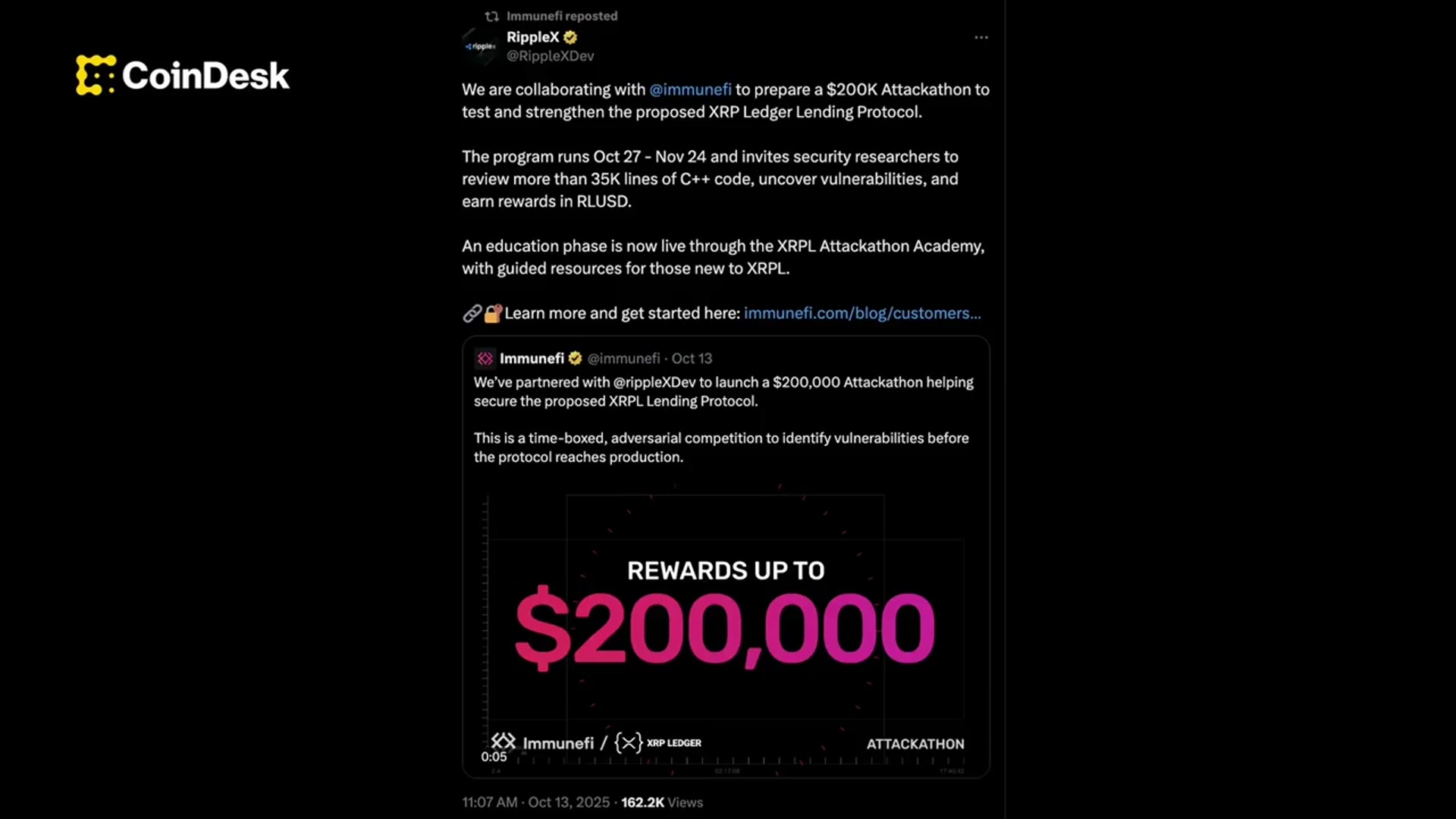 'Video thumbnail for XRP Price Dips, But 40% Volume Spike Signals Institutional Interest'