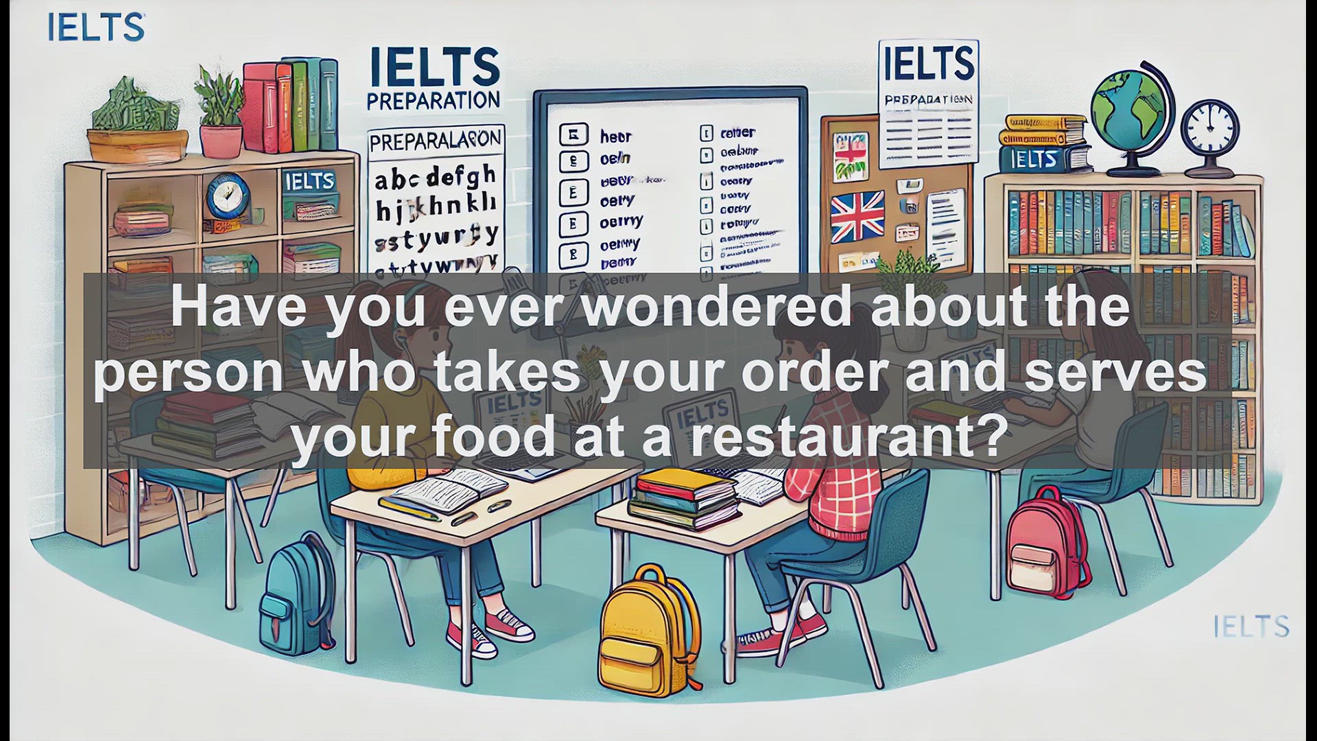 'Video thumbnail for 2500 Must Know IELTS 6.5 Vocabulary - Understanding the Word 'Waitress': Job Description and Usage'