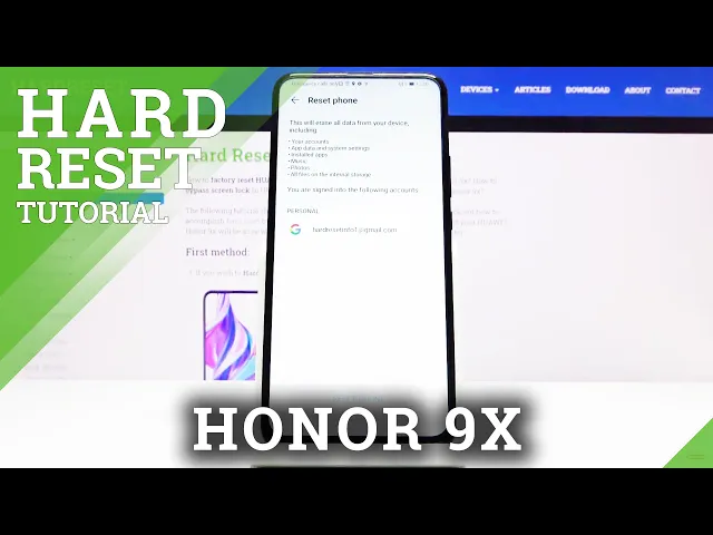 Video thumbnail for How to Hard Reset Honor 9X - Factory Data Reset