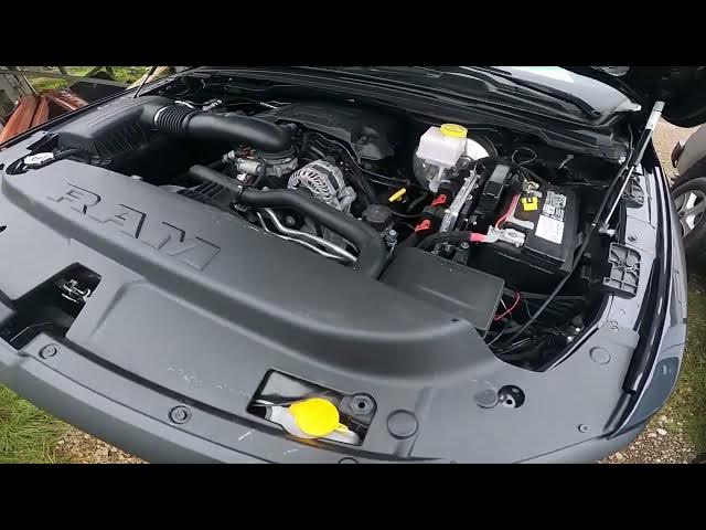 Video thumbnail for Where is Engine Oil Level Dipstick in Dodge RAM REBEL 1500 II (2019-now) | Measure Engine Oil Level