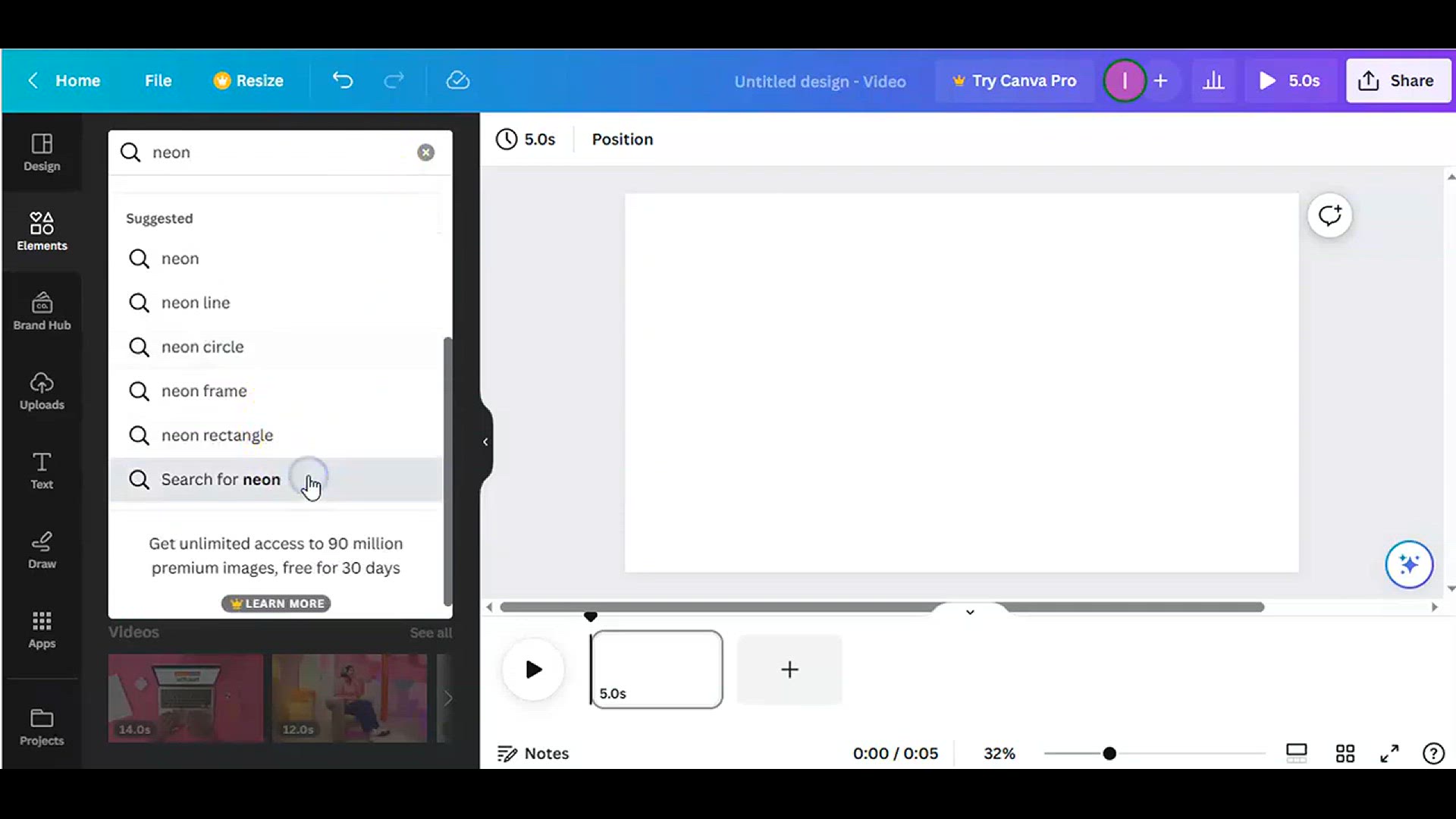'Video thumbnail for Get Amazing Neon Shapes & Text in canva #easy canva l Canva tutorial'