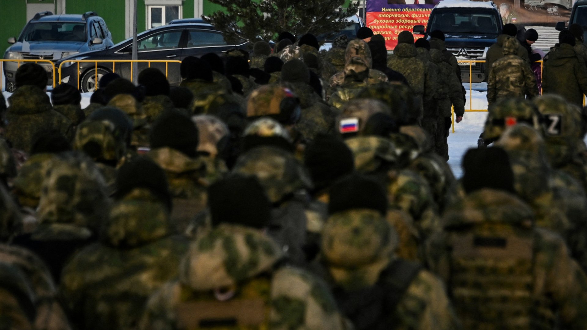 Video thumbnail for Russia denies plans for new mobilisation as Ukraine warns of reservist call-up