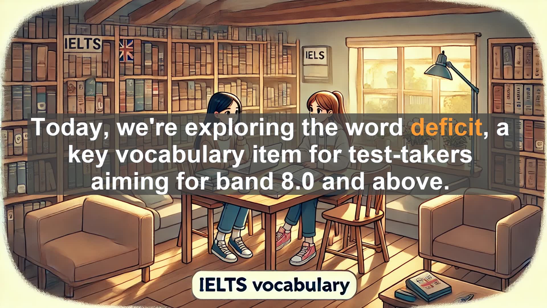 'Video thumbnail for 5000 Must Know IELTS 8.0 Vocabulary - IELTS Vocabulary: Understanding 'Deficit' for Band 8.0+'