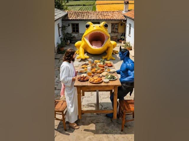 Video thumbnail for Jesus food eat frog☺️ #amen #jesus #oraçãoforte #oraçaodamanhã #oraçãodanoite #oraçãododia #shorts