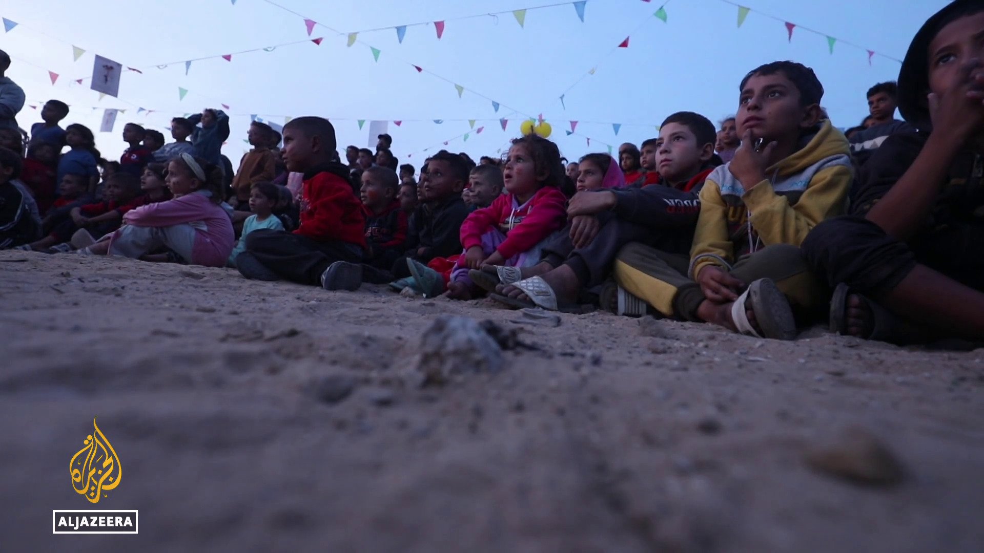 Video thumbnail for Children's cinema in Gaza: Project offers youngsters distraction & some respite