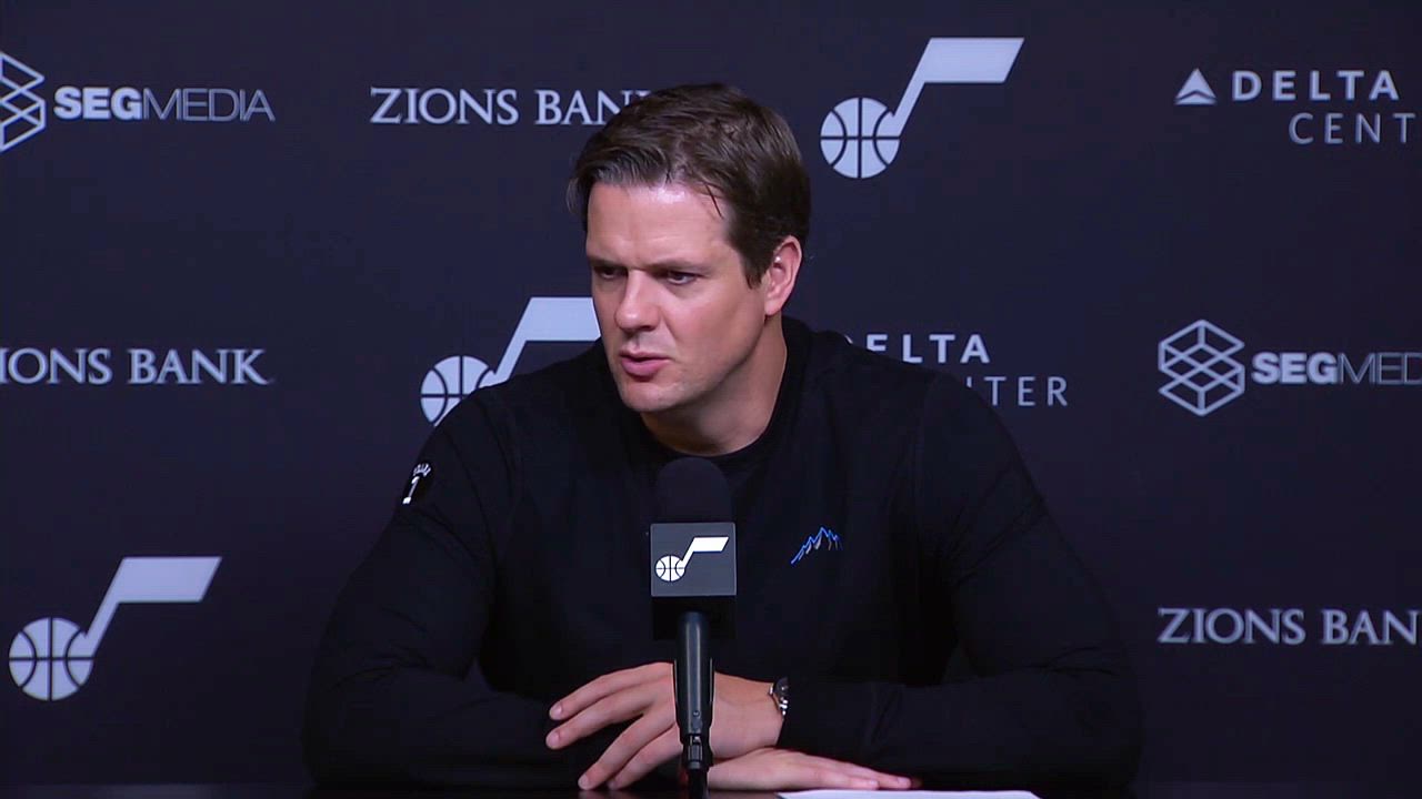 Video thumbnail for Will Hardy Gives Thorough Update on Development of Utah Jazz Rookie Ace Bailey