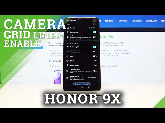 Video thumbnail for How to Deactivate Camera Grid Lines on HONOR 9x – Camera Settings