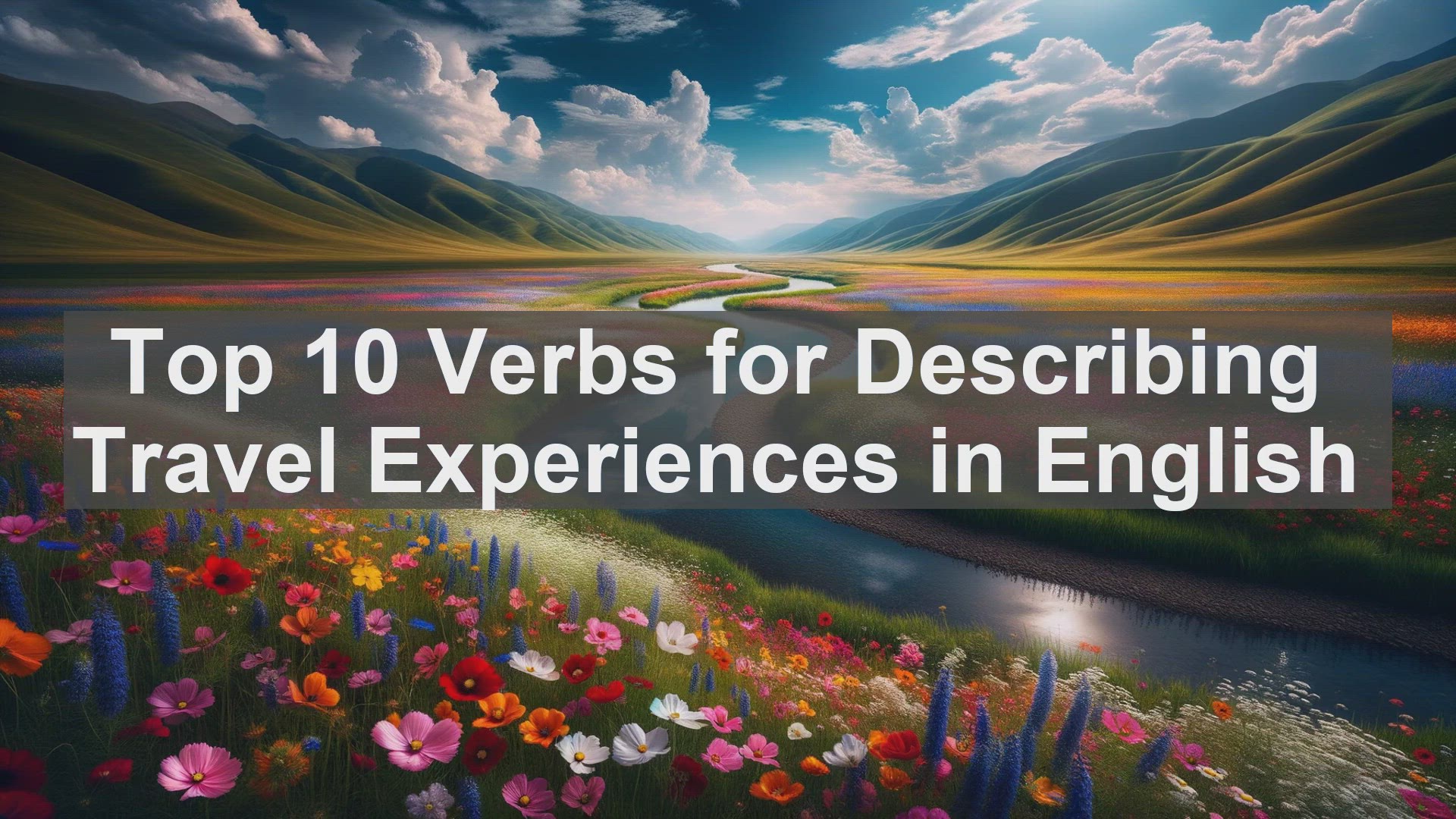'Video thumbnail for Top 10 Verbs for Describing Travel Experiences in English'