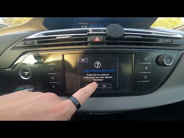 Video thumbnail for How to Set Tire Pressure Indicator in Citroen C4 Picasso II ( 2013 – 2018 )