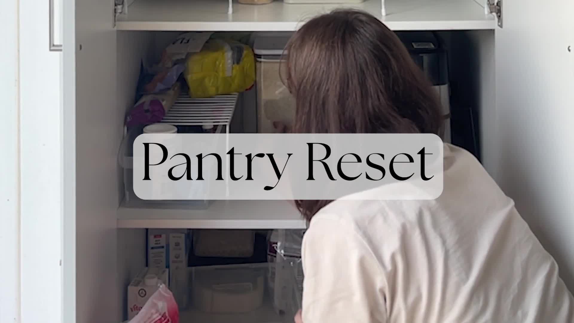 'Video thumbnail for Pantry Reset'