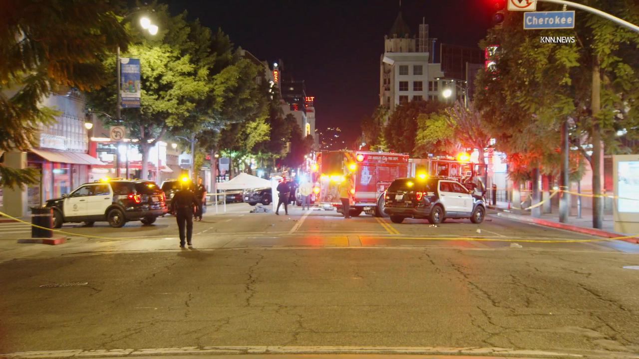 Video thumbnail for US, Los Angeles: Hollywood Fatal Hit-and-Run Autoped Part 1.