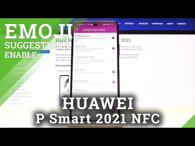 Video thumbnail for How to Enable Emoji Suggestions in HUAWEI P Smart 2021 NFC – Use Predictive Emoji