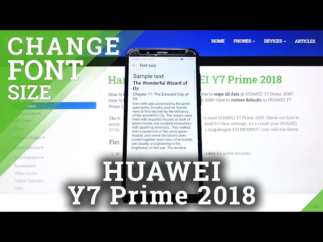 Video thumbnail for How to Open Font Settings in Huawei Y7 Prime 2018 - Change Font Size
