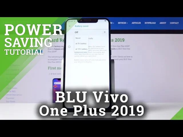 Video thumbnail for How to  turn on Battery Saver in BLU Vivo One Plus 2019 – Saving Mode