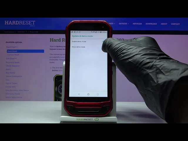 Video thumbnail for How to Enter Demo Mode in KYOCERA Torque G03 – Find Demo Mode Options