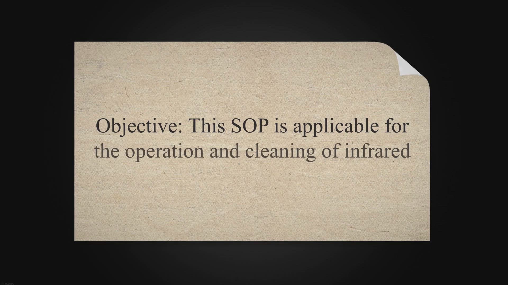Video thumbnail for SOP on the Operation and cleaning Infrared Thermometer