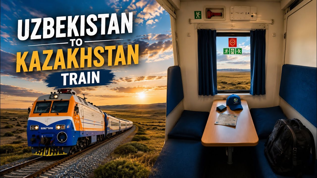 Video thumbnail for Tashkent Uzbekistan to Almaty Kazakhstan on Overnight Sleeper Train 2026