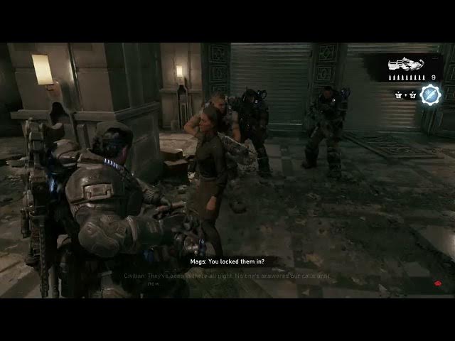 Video thumbnail for Gears of War: E-Day - Act 2 Chapter 2: Enter Bank of Tyrus: Talk To Employee - Follow Bank Manager