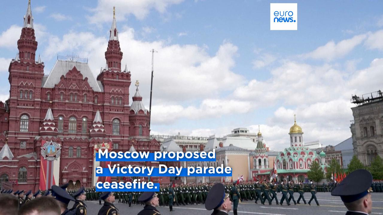 Video thumbnail for Kyiv shuns Moscow's 'Victory Day truce' asking for long-term ceasefire
