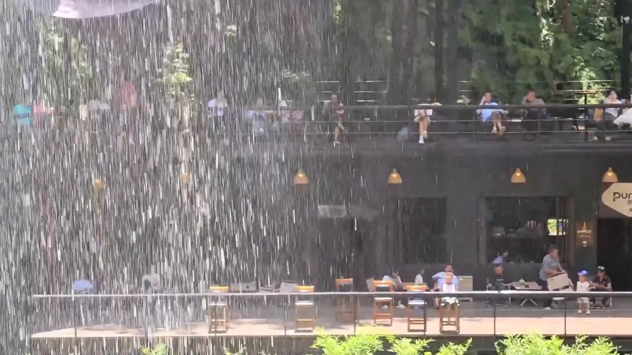 Video thumbnail for China: Tourists looking for a cool respite lift summer travel spending in China.