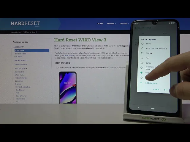 Video thumbnail for Wiko View 3 - List of Ringtones