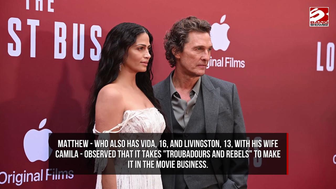 Video thumbnail for Hollywood star Matthew McConaughey: Actors have to live with rejection