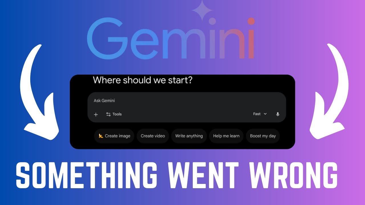 Video thumbnail for How To Fix Something Went Wrong On Google Gemini