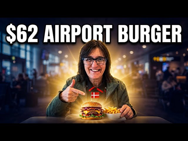 Video thumbnail for Is a $62 Airport Burger Worth It? 🍔 Copenhagen to Athens