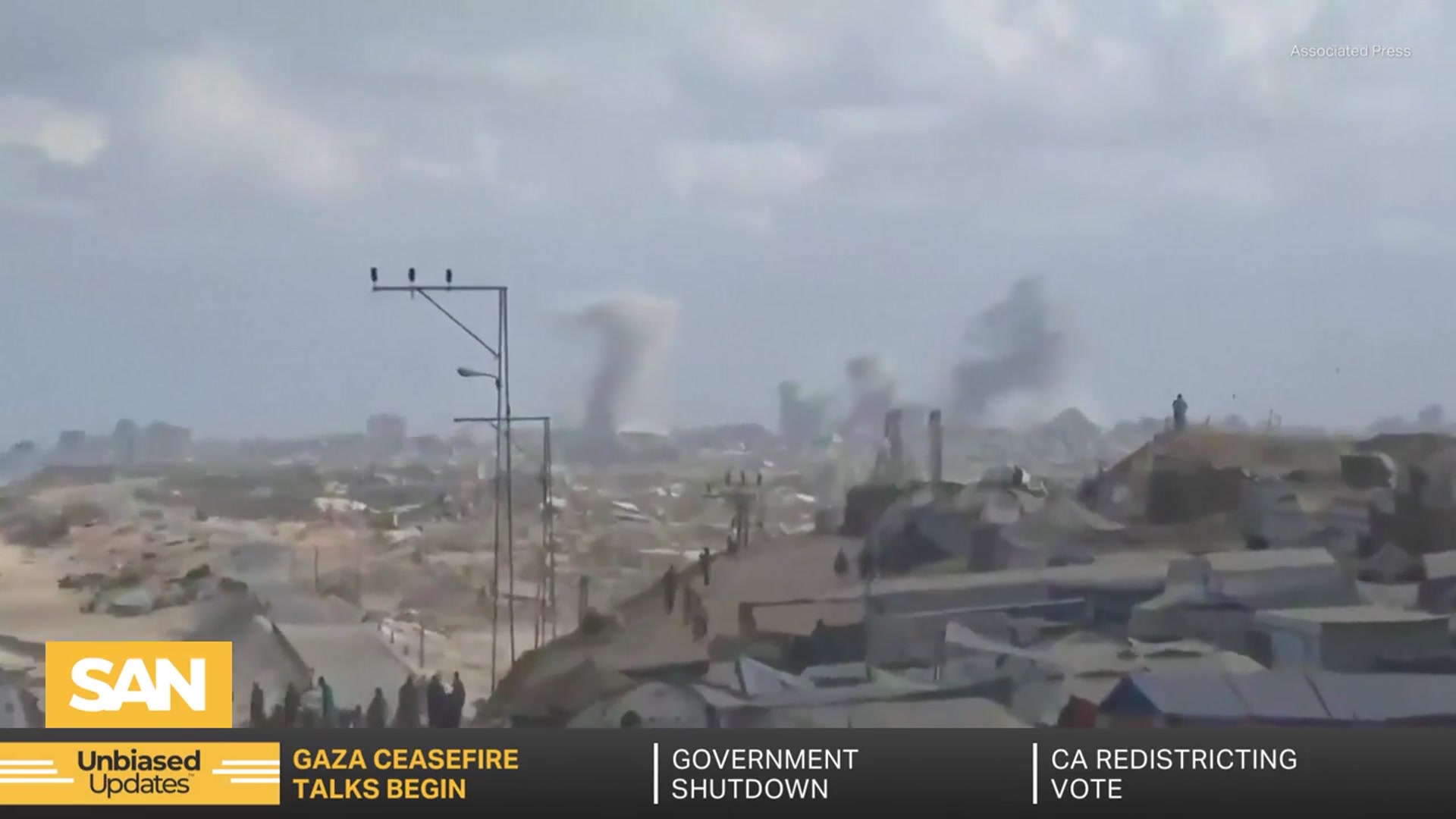 'Video thumbnail for Gaza ceasefire talks begin in Egypt between Israel and Hamas'