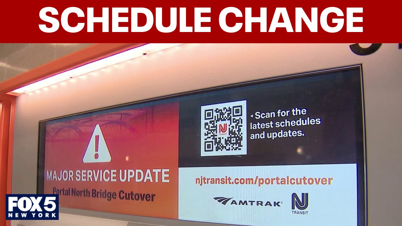 Video thumbnail for NJ Transit rides face major service changes for Portal Bridge Cutover's last phase