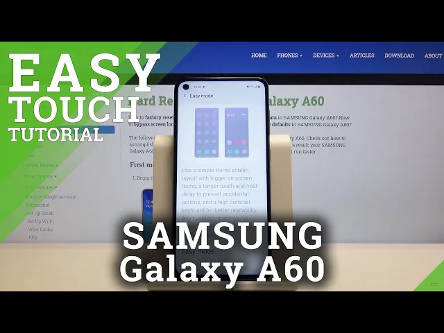 Video thumbnail for How to Set Up Larger Icons on Samsung Galaxy A60 - Activate Easy Mode