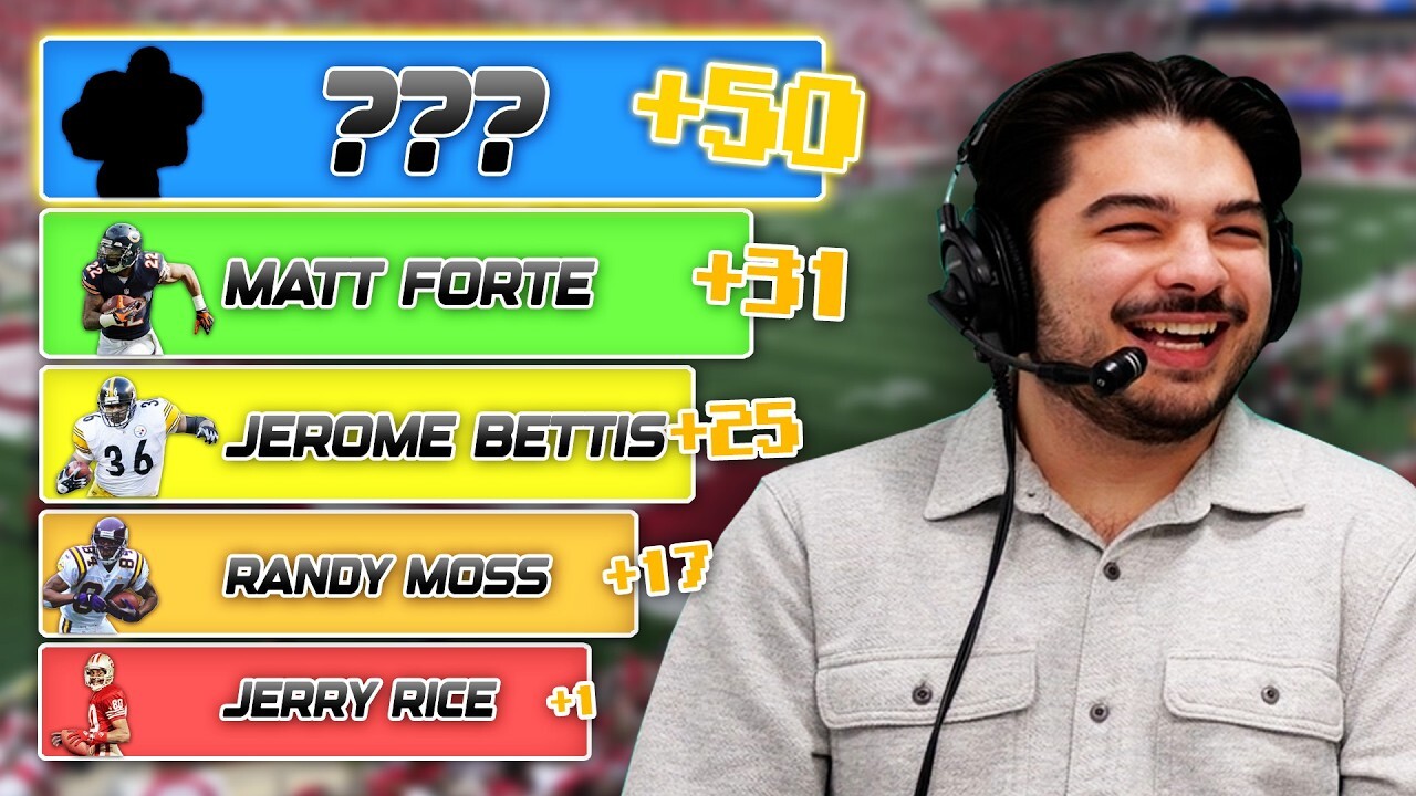 Video thumbnail for Who has the 50th most scrimmage yards in NFL HISTORY? (NFL Pinpoint Challenge)