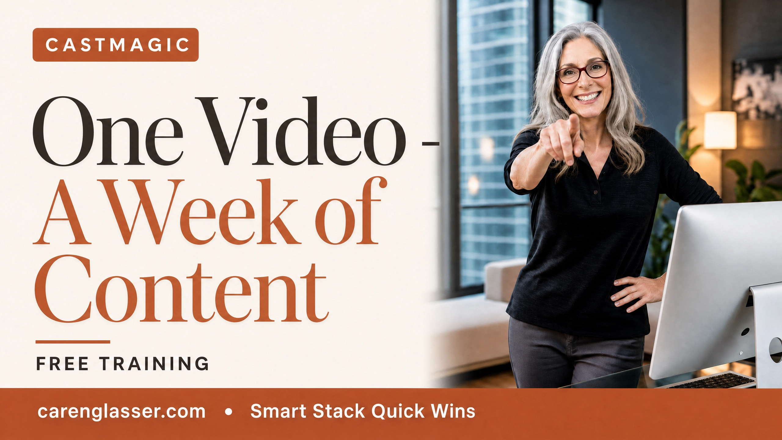 Video thumbnail for Leverage AI with Castmagic to Create a Year’s Worth of Marketing Content