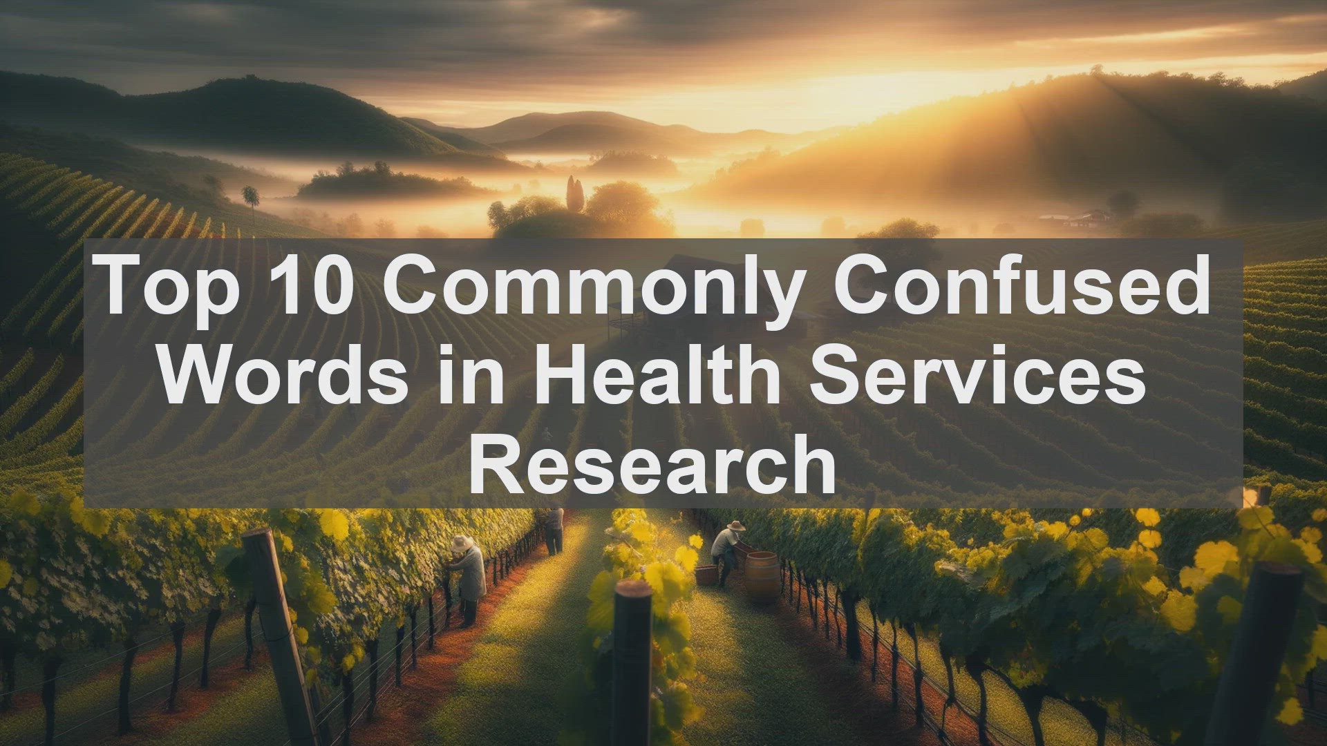 'Video thumbnail for Top 10 Commonly Confused Words in Health Services Research'