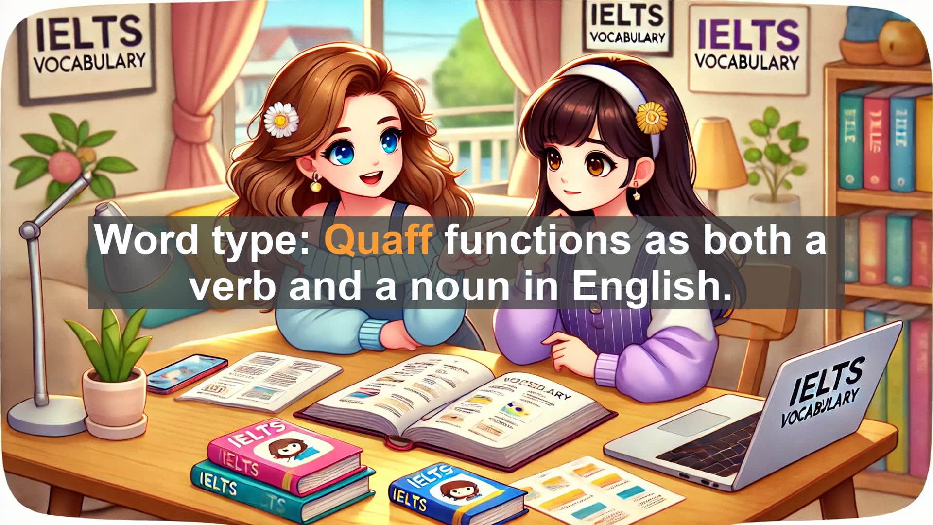 'Video thumbnail for 2000 Must Know IELTS 9.0 Vocabulary - Quaff: A Flavorful Word to Boost Your IELTS Score'