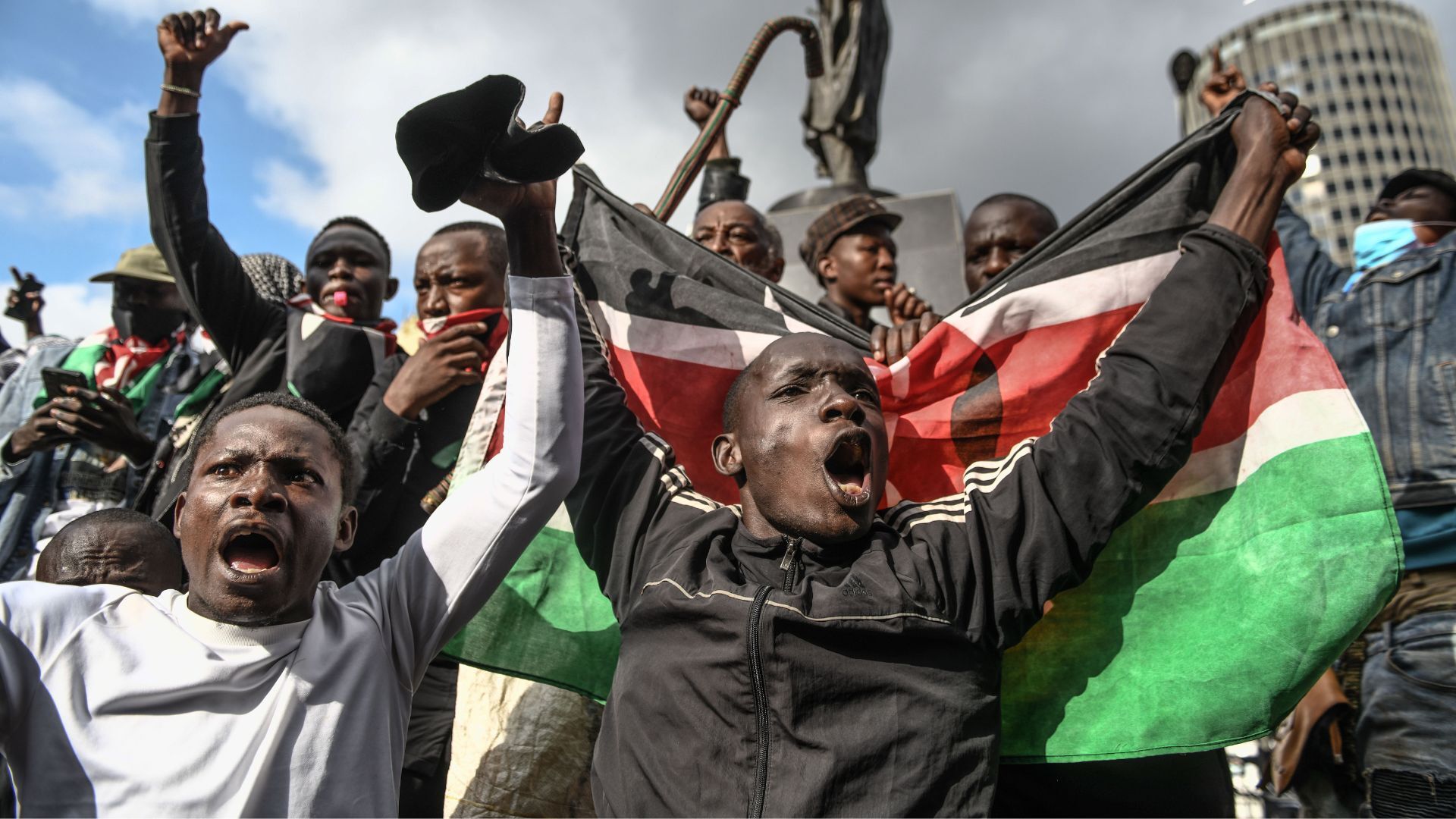 Video thumbnail for Two people shot and killed in protests marking one year since anti-govt demos in Kenya
