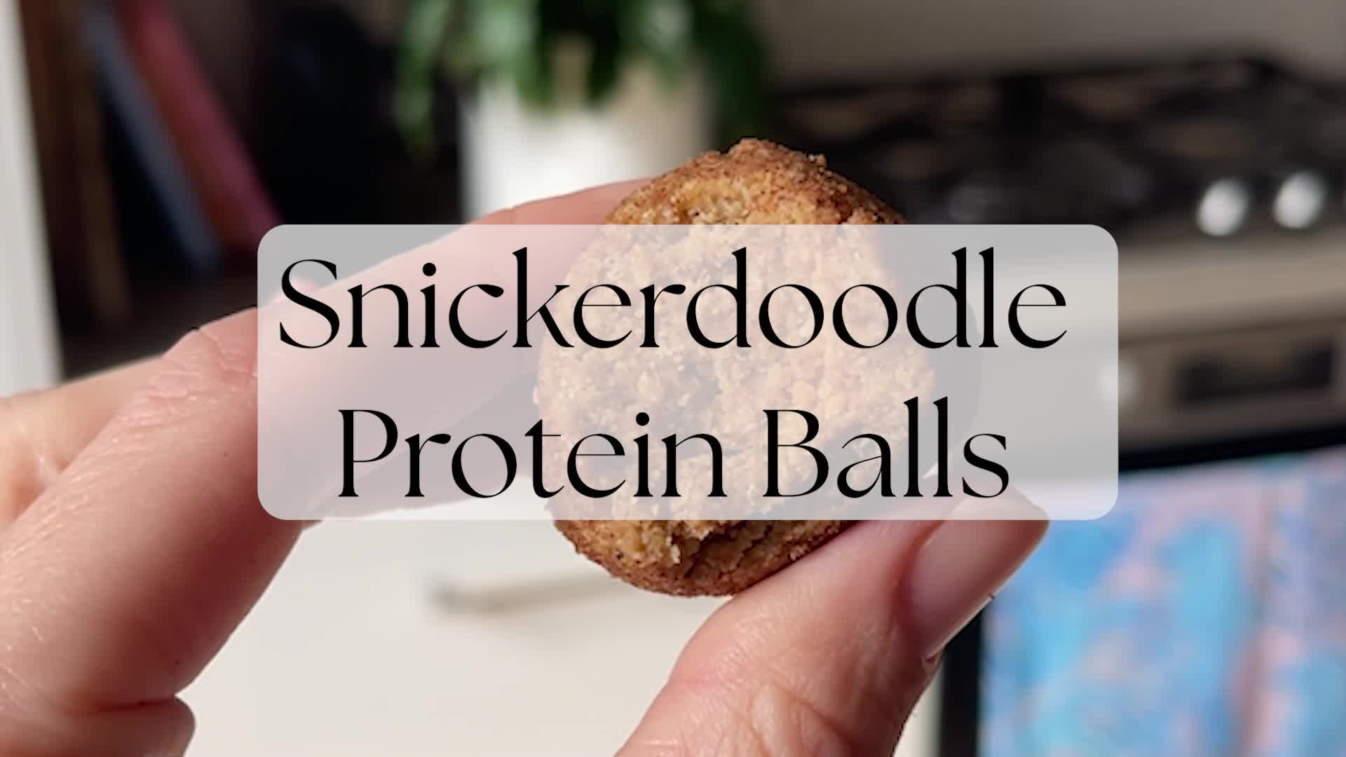 'Video thumbnail for Snickerdoodle Protein Balls'