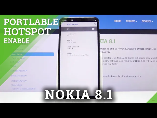 Video thumbnail for How to Enable Portable Hotspot in NOKIA 8.1 – Network Access Point