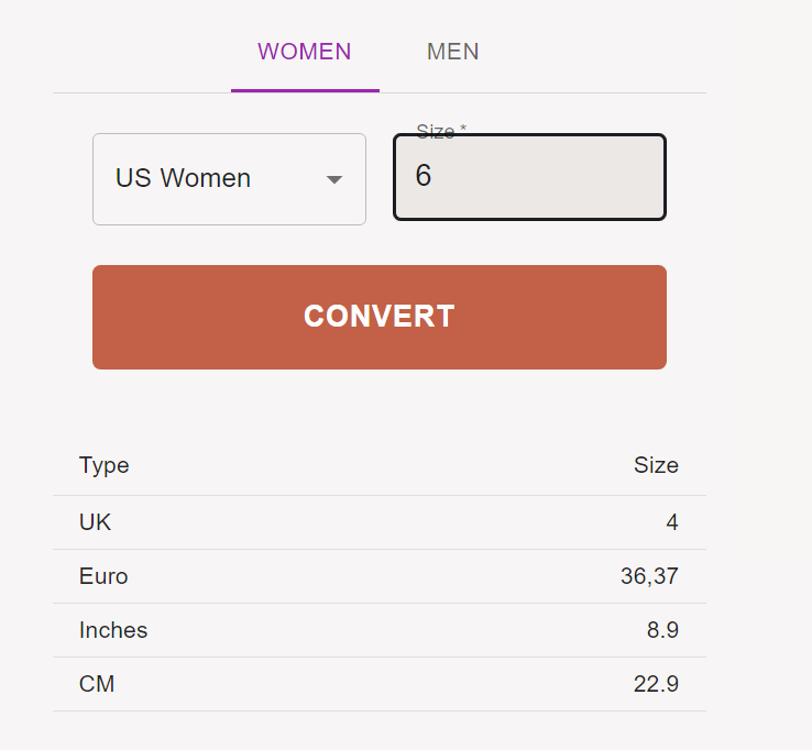 Video thumbnail for Shoe Size Conversion