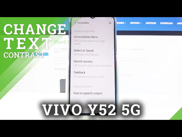 Video thumbnail for How to Turn On/Off High Contrast Text on Vivo Y52 5G –  High Contrast Text Settings