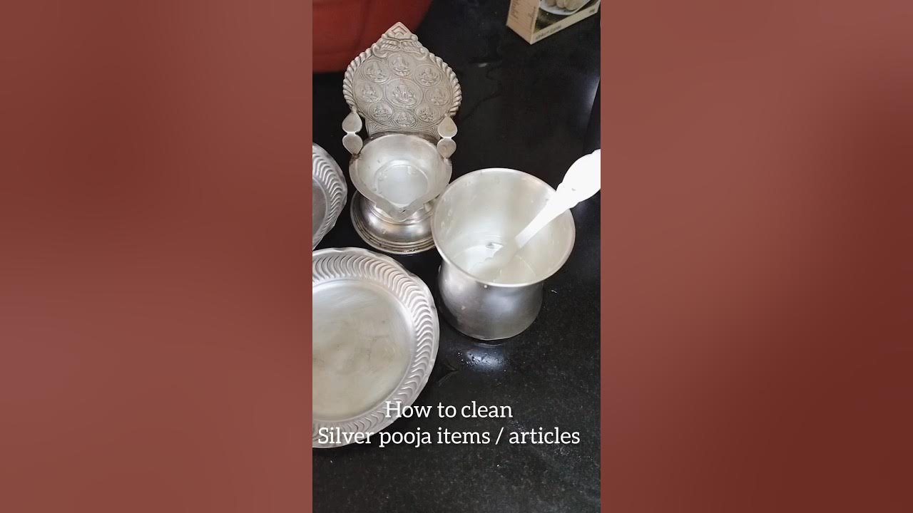 Video thumbnail for How to clean silver pooja items at home | Clean silver utensils, vessels at home