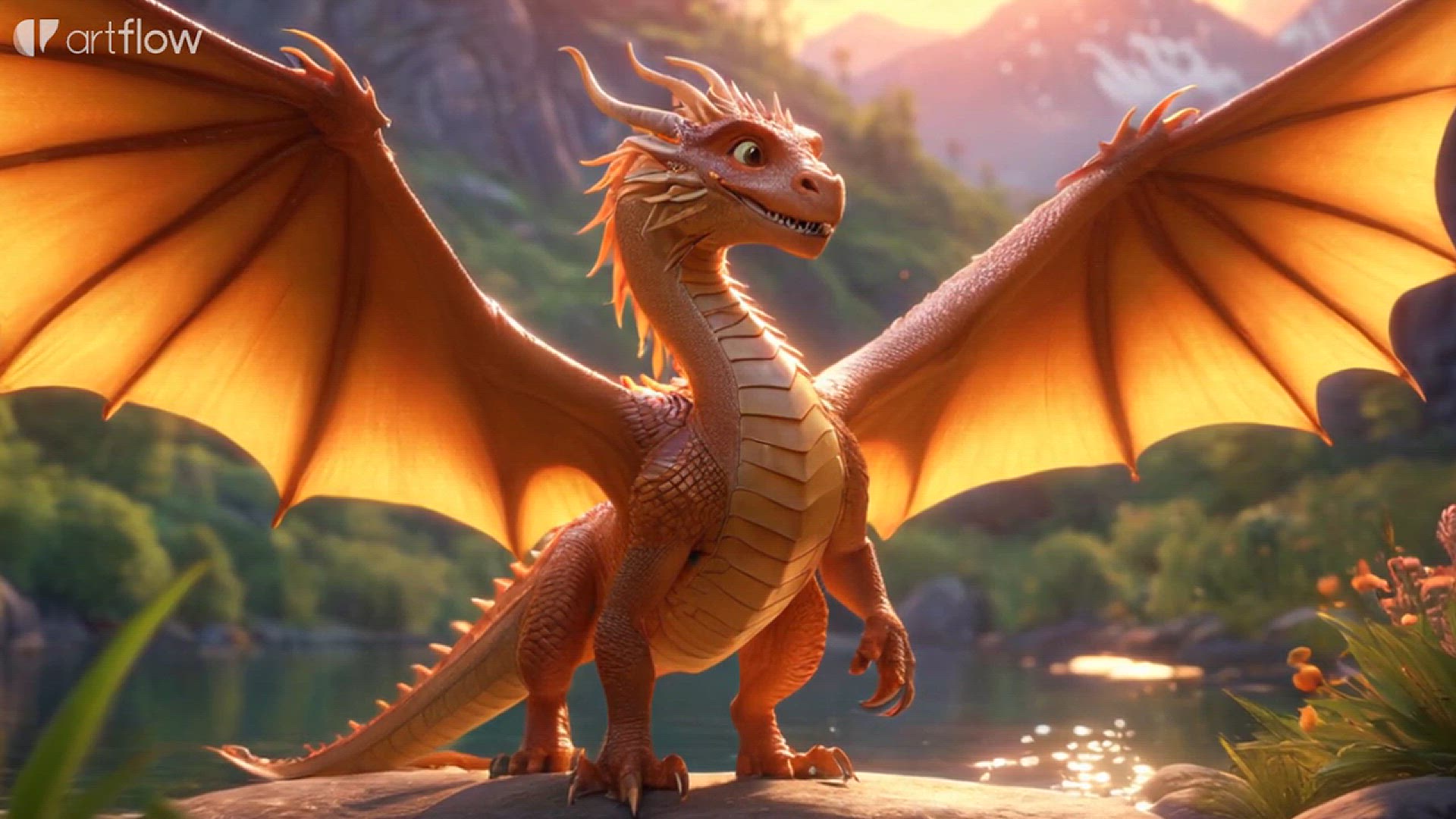 Video thumbnail for a little boy with dragon story film