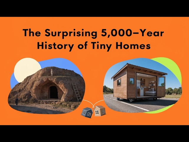 Video thumbnail for The Surprising 5,000-Year History of Tiny Homes 🛖