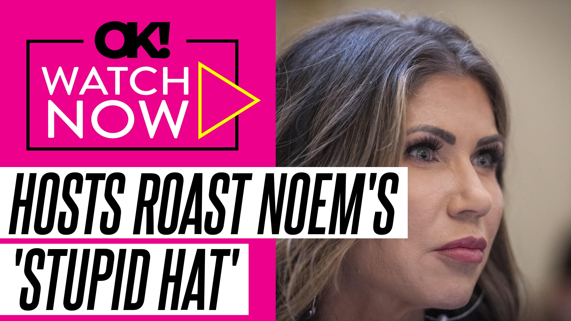 Video thumbnail for Late-Night Hosts Mock Kristi Noem's 'Stupid Hat' She Wore at Press Conference About Fatal ICE Shooting in