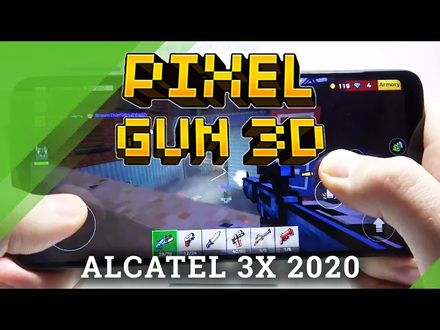 Video thumbnail for Discover Pixel Gun 3D Performance on Alcatel 3X 2020 - Gameplay