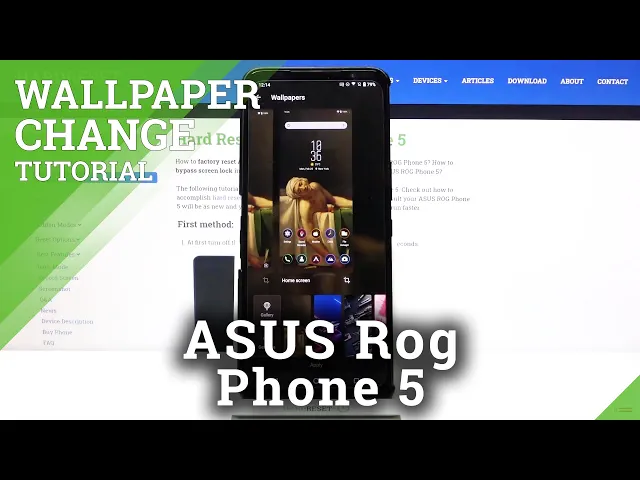 Video thumbnail for How to Change Wallpaper on ASUS ROG Phone 5 – Personalize Screen Look