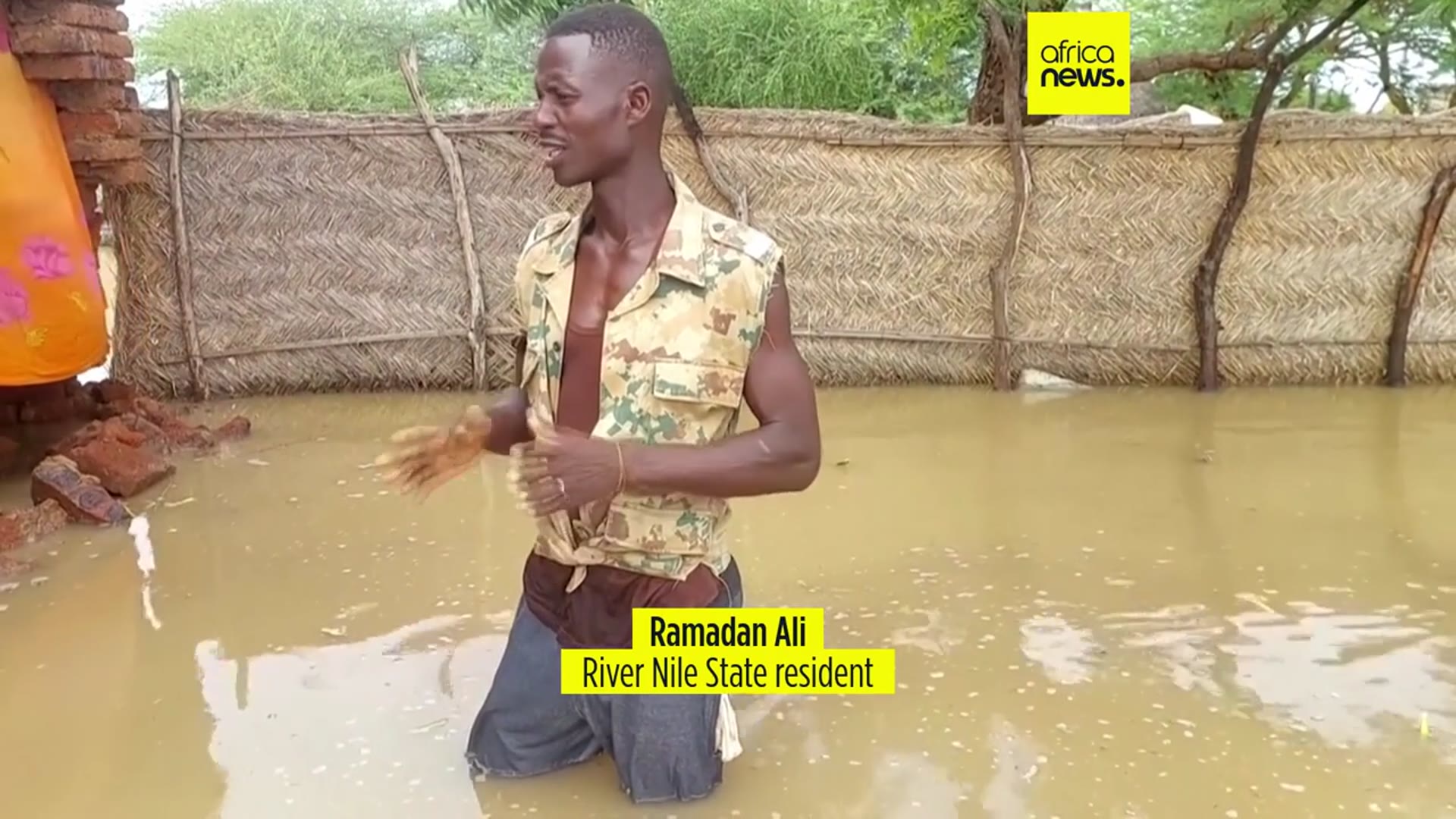 'Video thumbnail for Sudan's River Nile state flooded as Blue and White Nile waters rise'