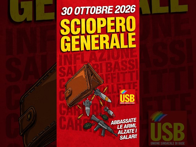 Video thumbnail for VERSO LO SCIOPERO GENERALE DEL 30 OTTOBRE #RumorePopolare #NEWS