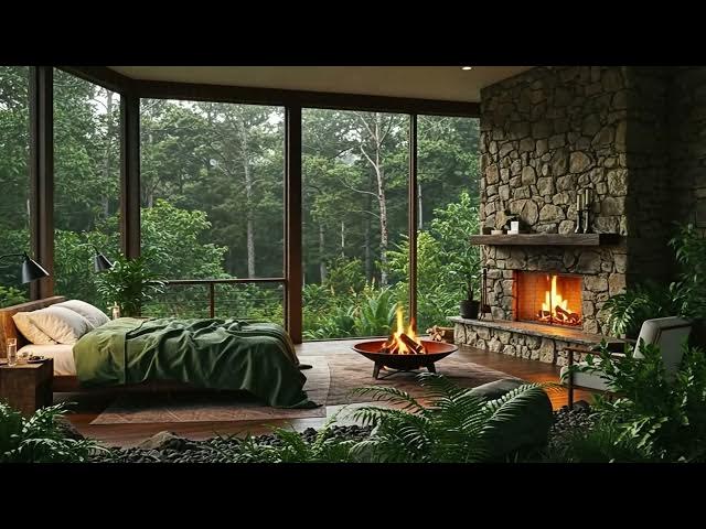 Video thumbnail for Sleeping and Relaxing inside Lovely Bedroom with Raining sound