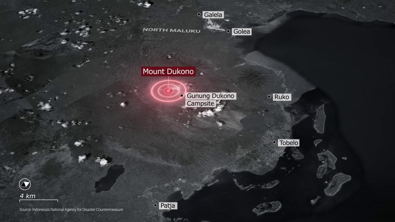 Video thumbnail for Indonesia: MOTION GRAPHICS - Indonesia rushes to rescue climbers as volcano eruption leaves 3 dead.